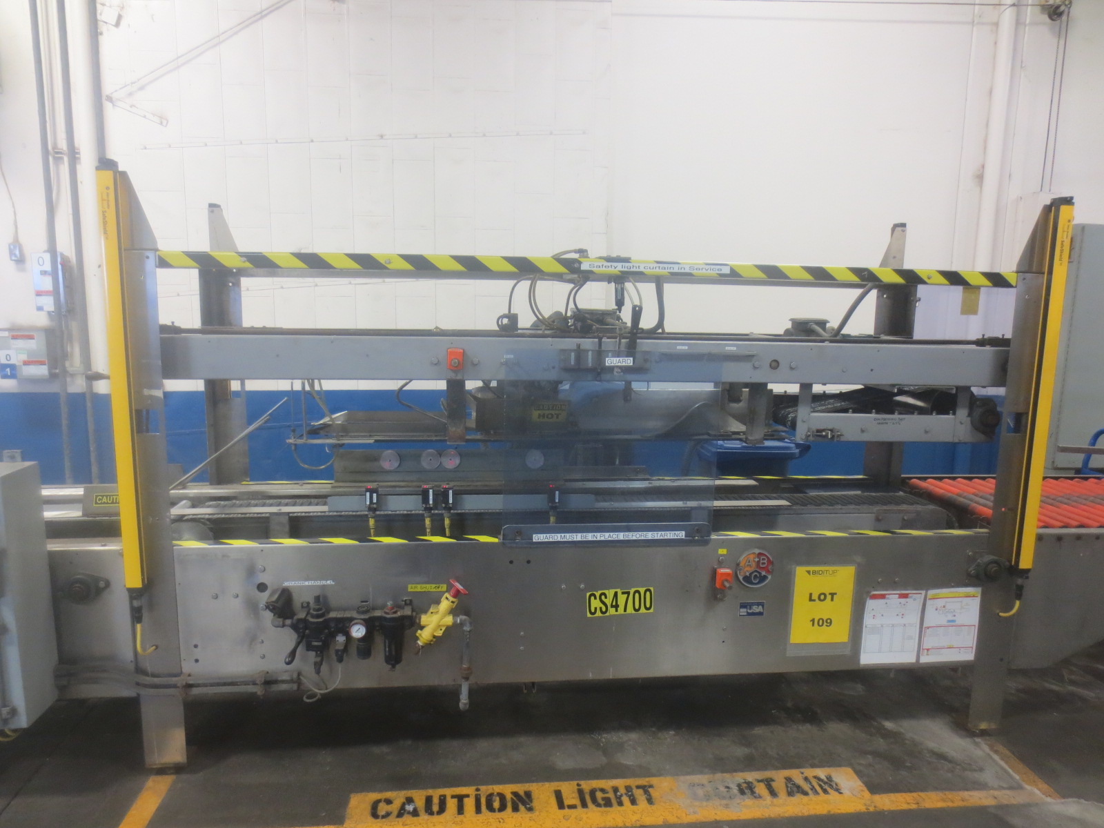 ABC Model 36 Automatic Top Case Sealer with Nordson Glue United Food