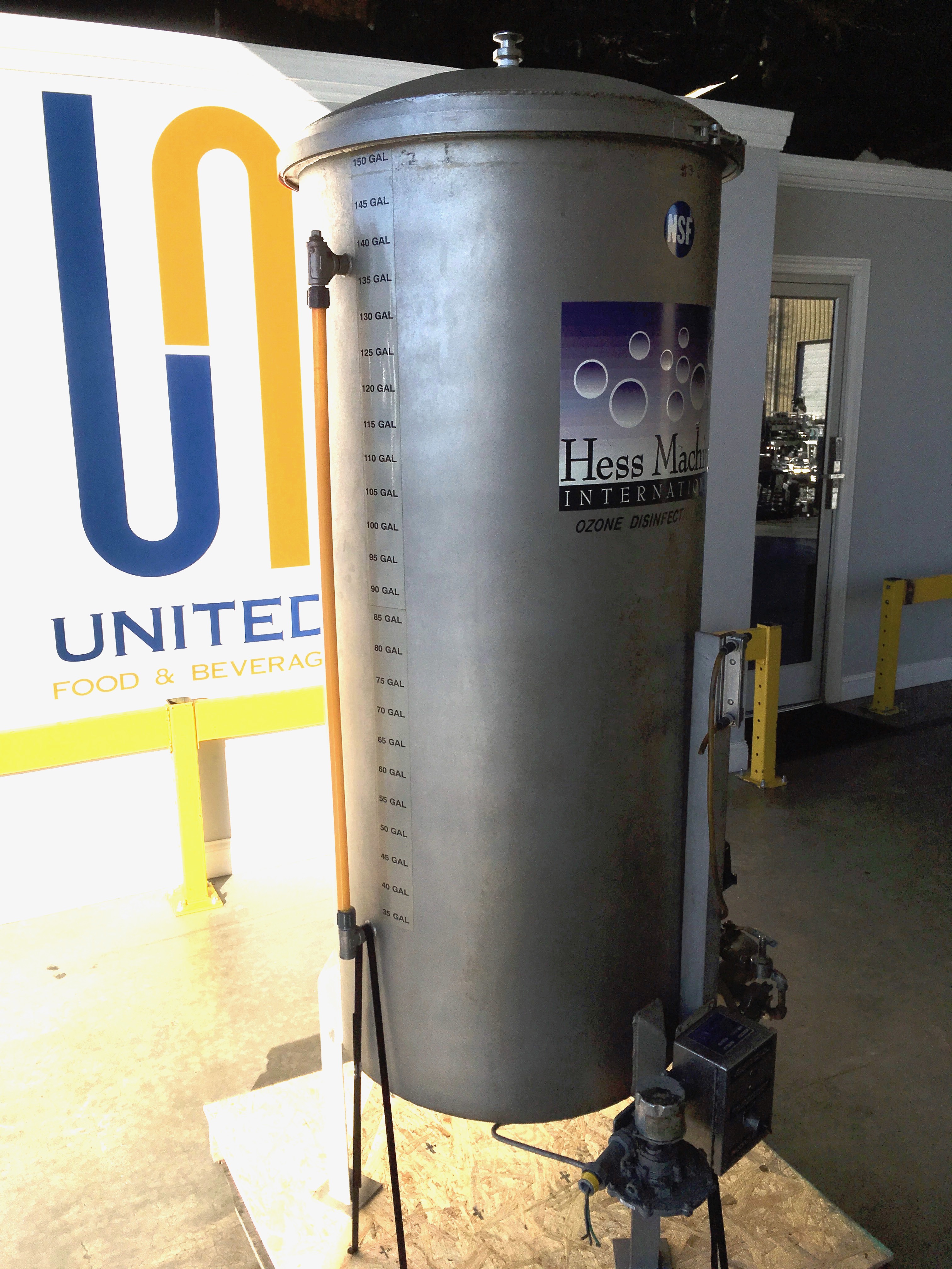 Hess 150 Gallon Ozone Contact Tanks United Food Beverage