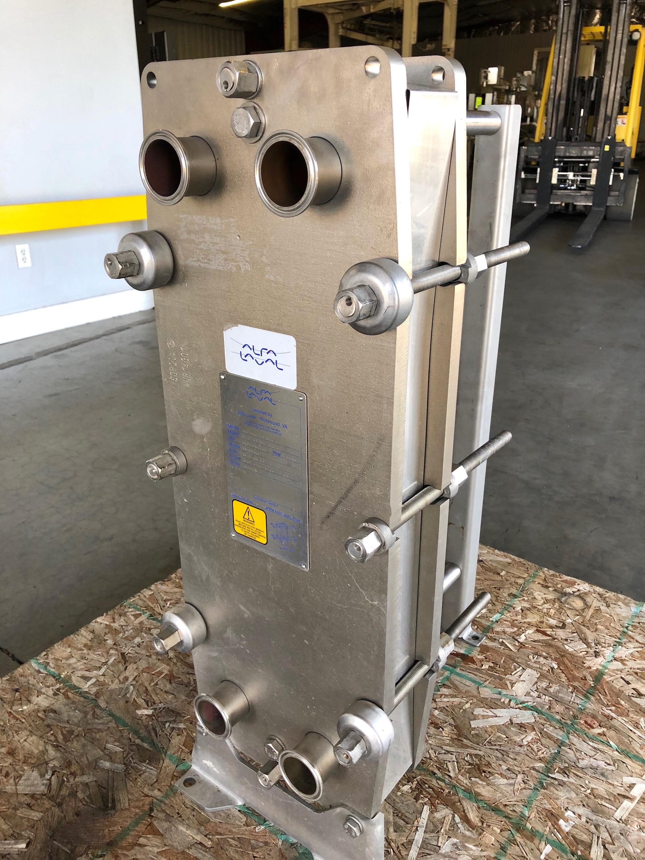 Barcelona Bread constantly Alfa Laval Model M6 Plate and Frame Heat Exchanger - United Food & Beverage