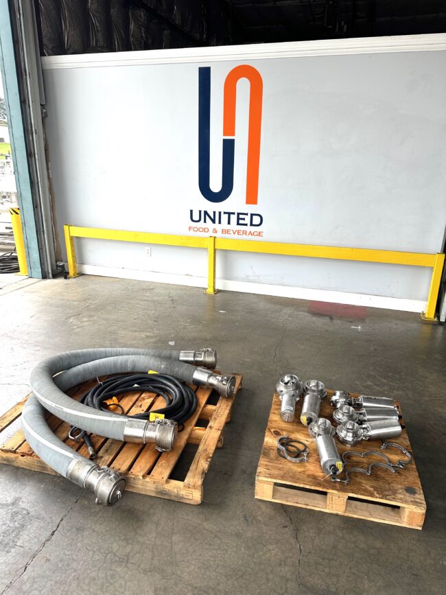 Flex Rite Sanitary Product Hose with Automatic Butterfly Valves