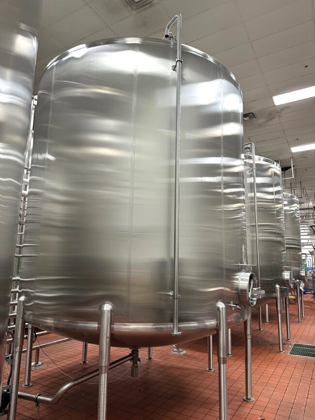 Cherry Burrell 9,000 Gallon Vertical Mixing Tanks – 3 Available