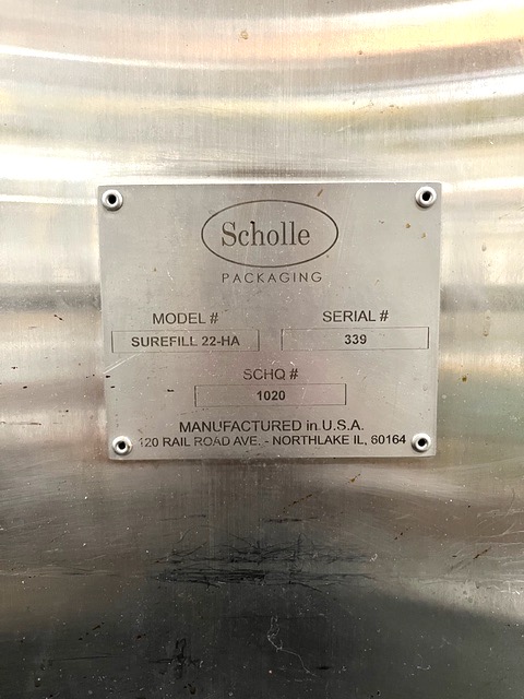 Scholle SUREFILL 22HA-ASEPTIC Bag in Box Filler - Image 11