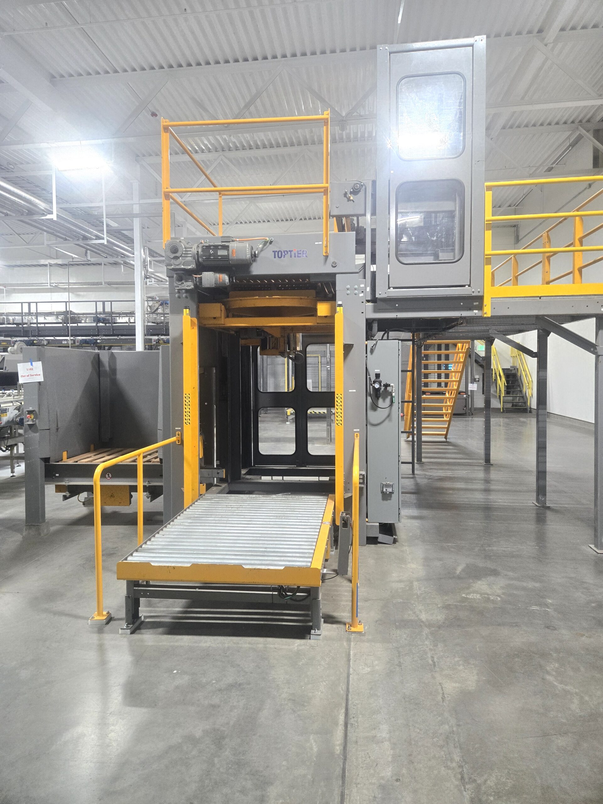 Top Tier Model TT-DS High Level Palletizer with Stretch Wrapper - Image 9