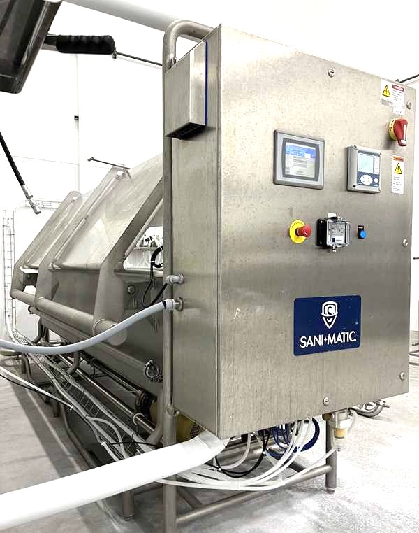 Sani Matic 10 Foot Long COP Parts Washing Tank with Pump - Image 8