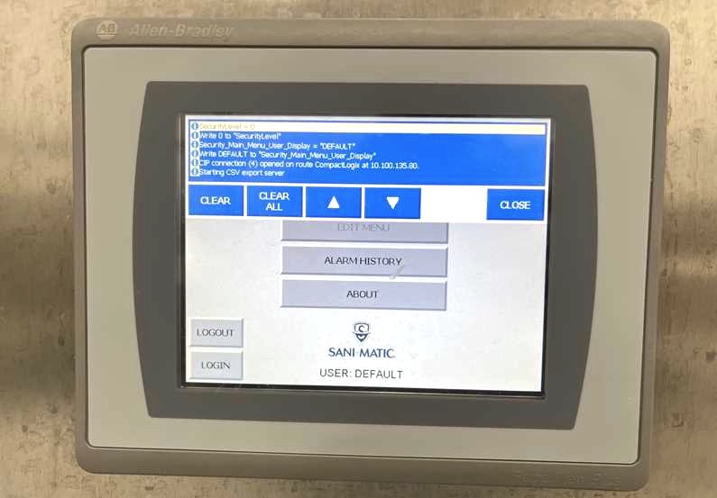 Sani Matic 10 Foot Long COP Parts Washing Tank with Pump - Image 4