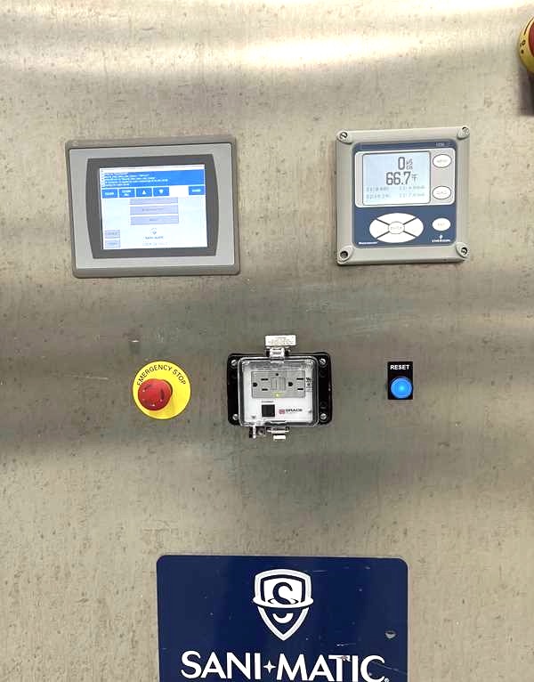 Sani Matic 10 Foot Long COP Parts Washing Tank with Pump - Image 2