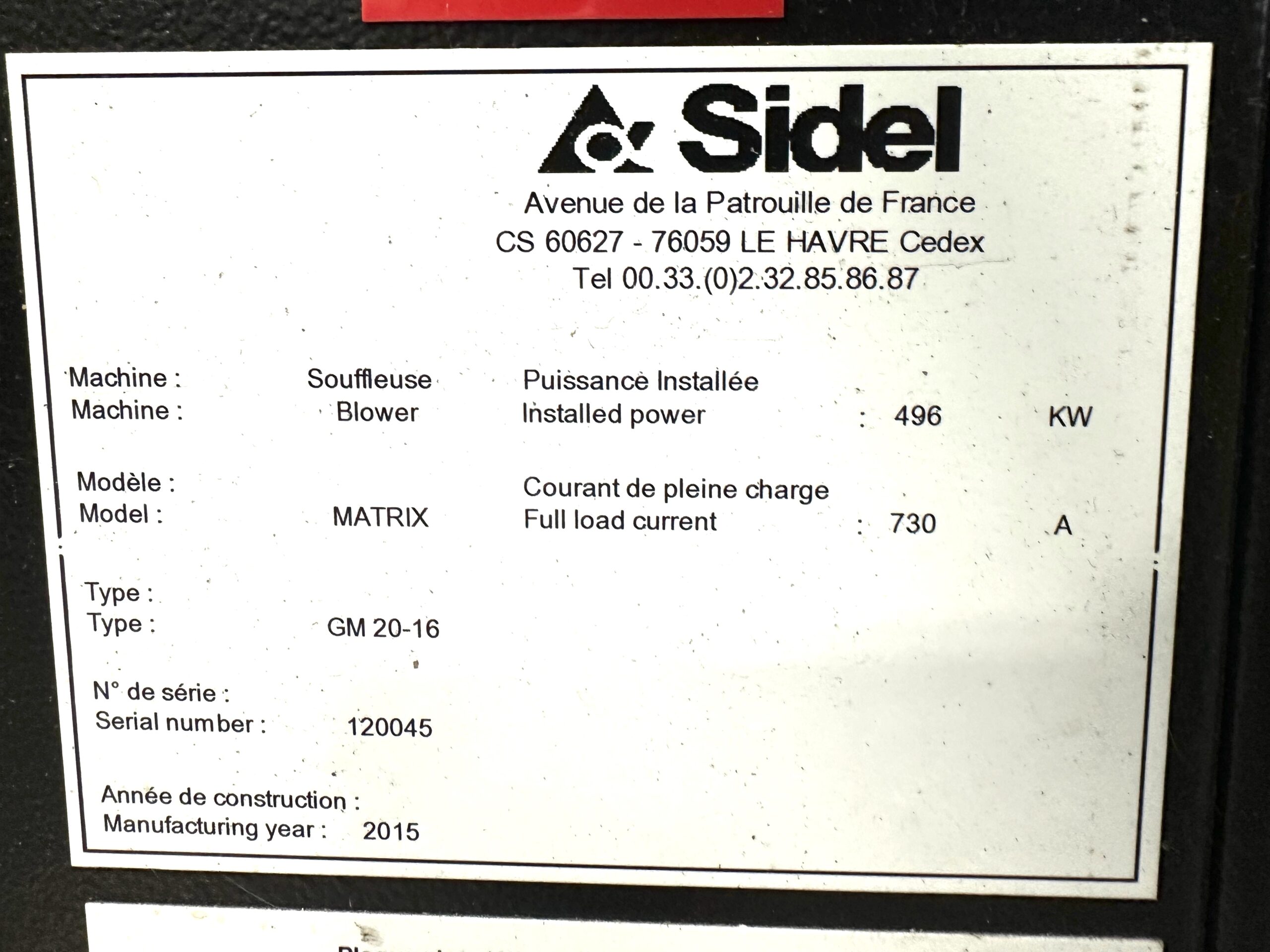 Sidel Model SBO 20 Matrix PET Blow Molder – New 2015 - Image 19