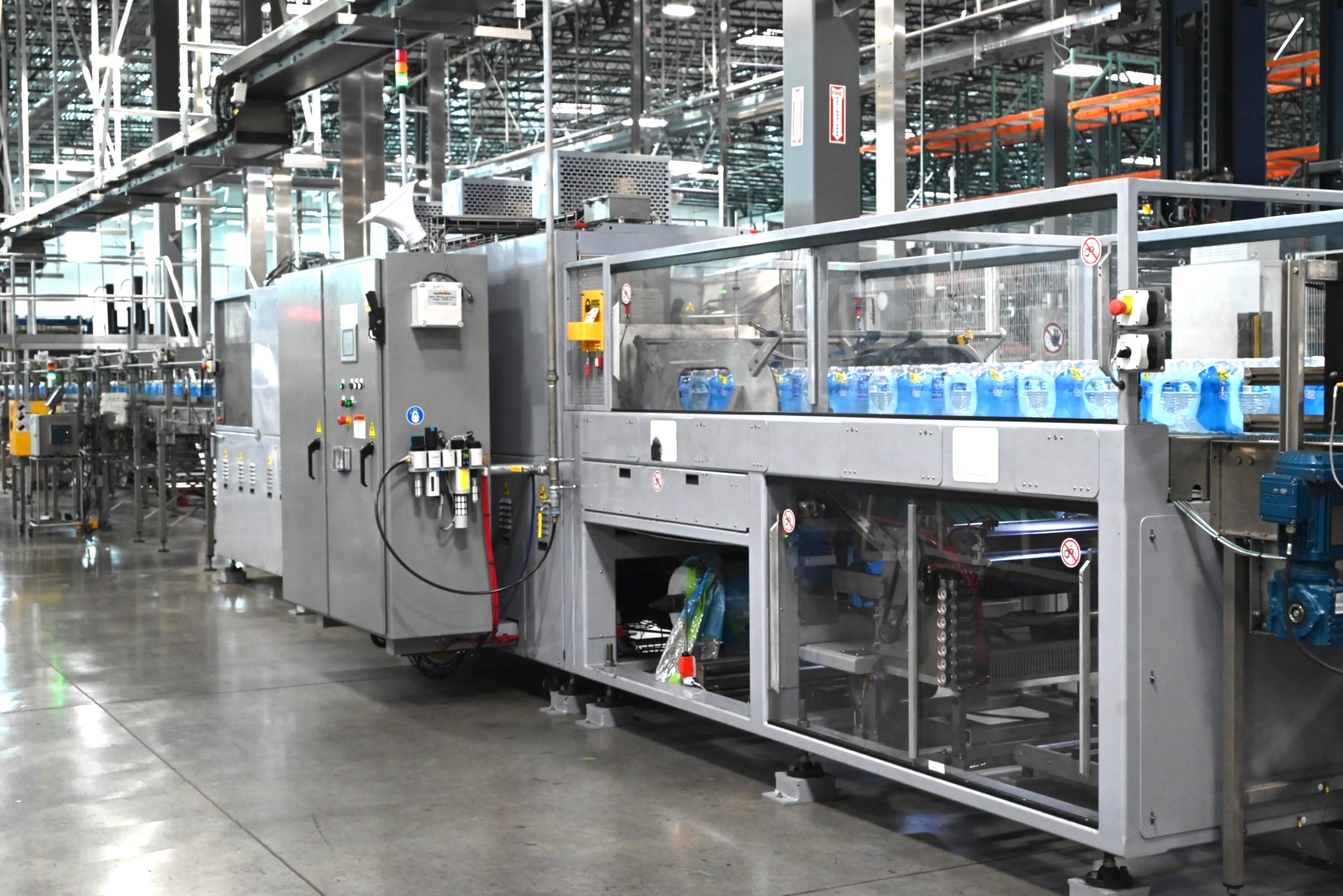 KHS Model 801-T Tray Shrink wrapper and Heat Tunnel