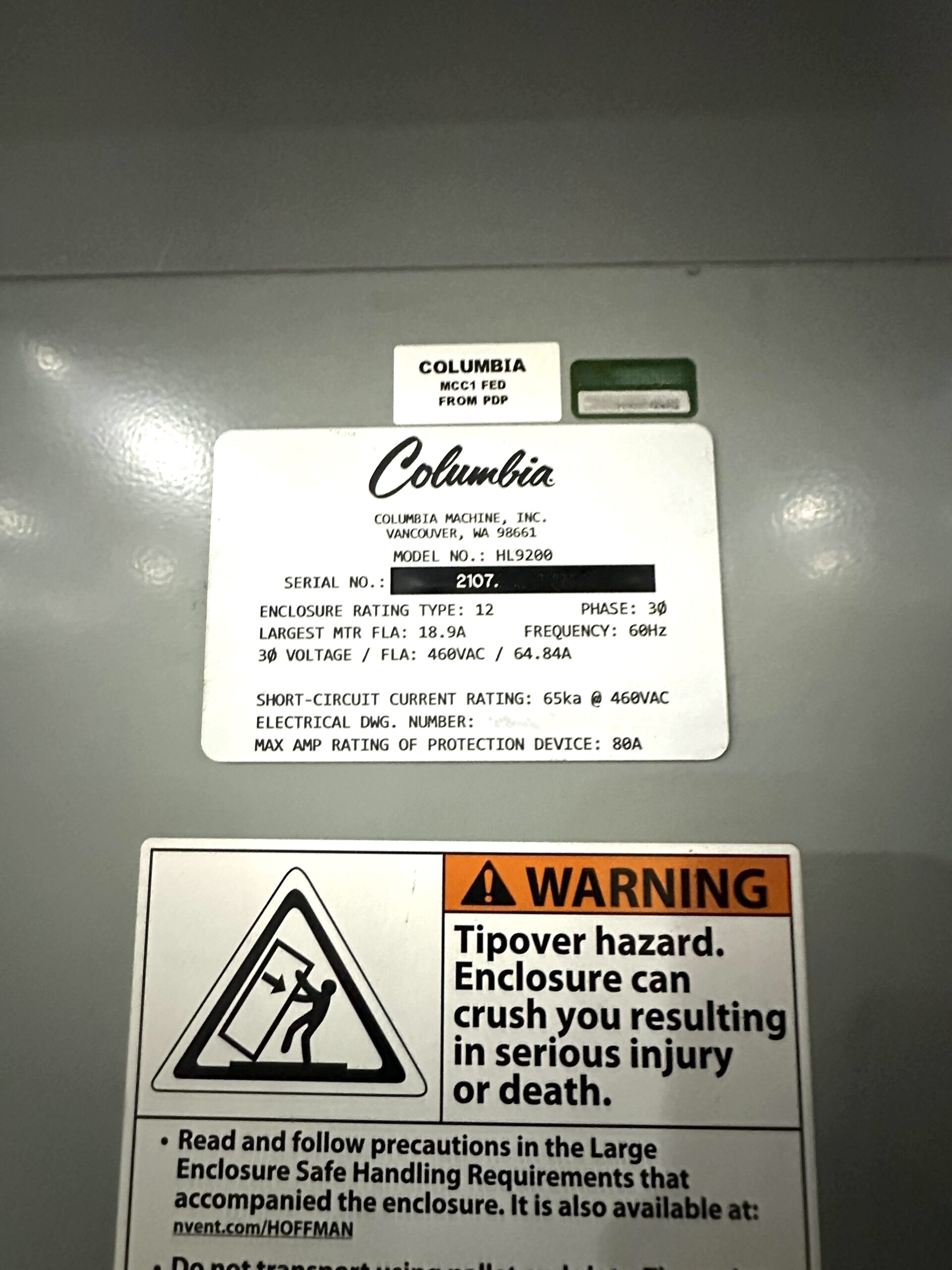 Columbia HL-9200 High Level Case Palletizer – Year 2021 - Image 16