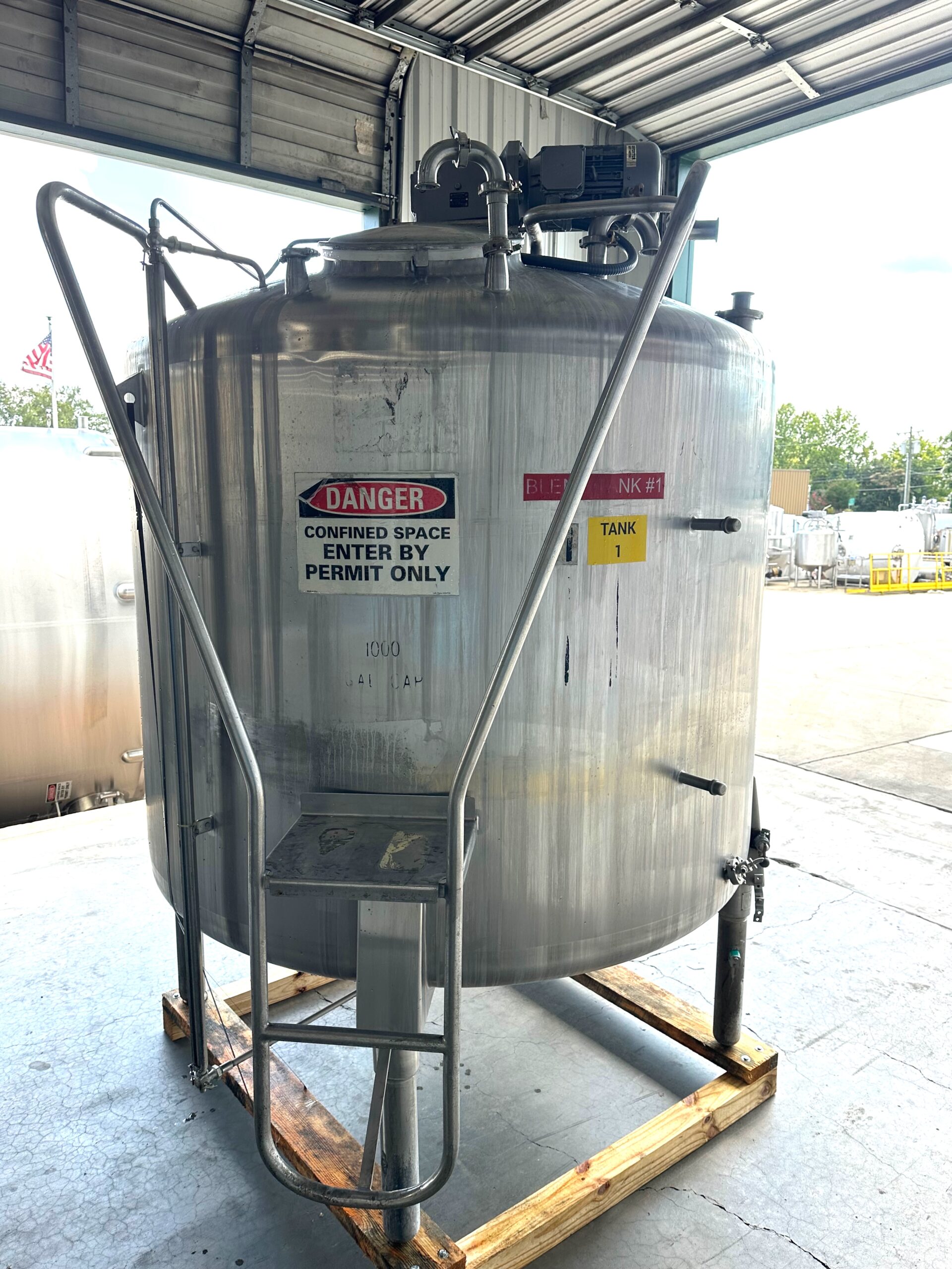 Cherry Burrell 1000 Gallon Vertical Mixing Tank - Image 13