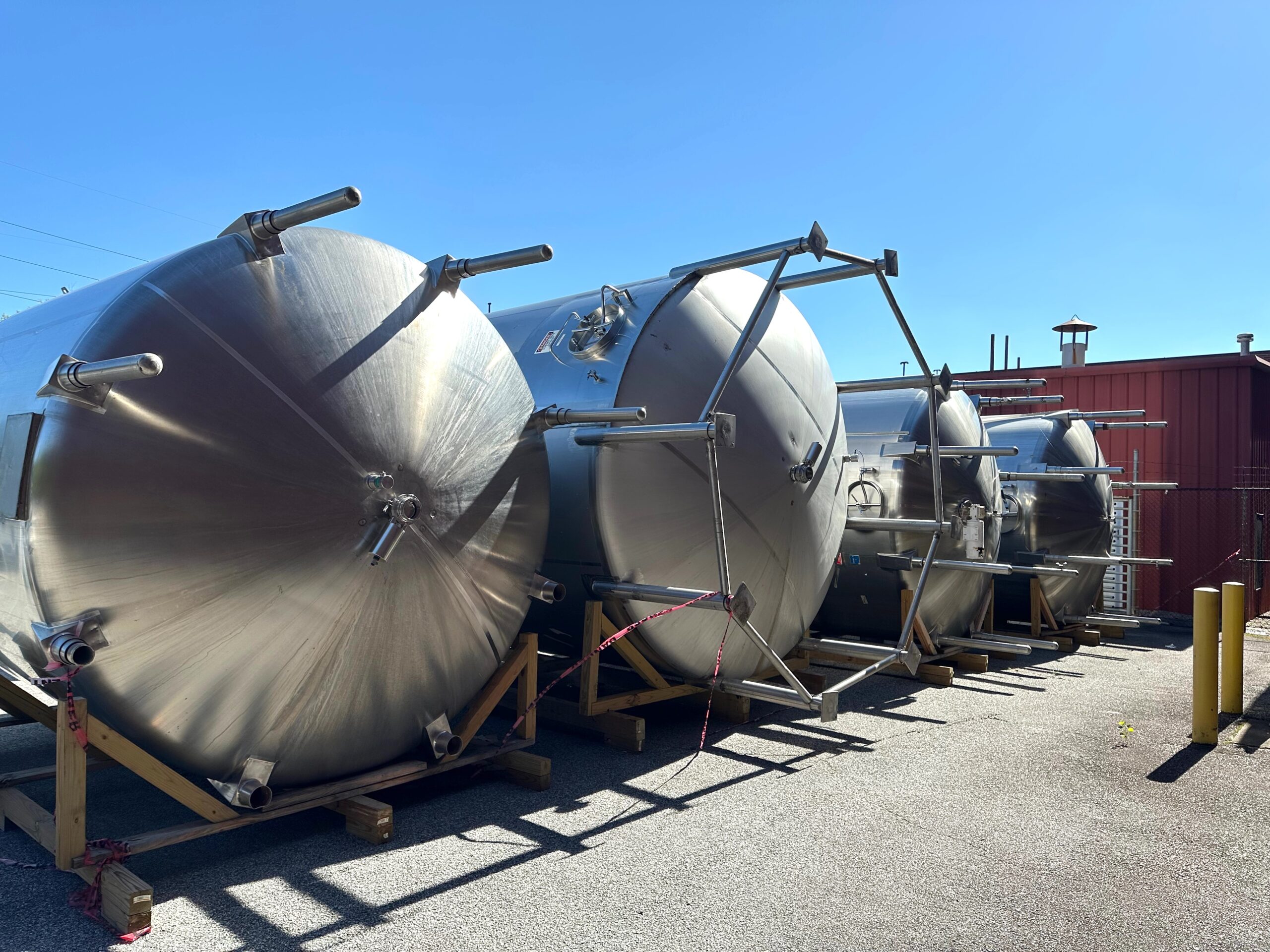 Cherry Burrell 6000 and 10000 Gallon Mixing Tanks
